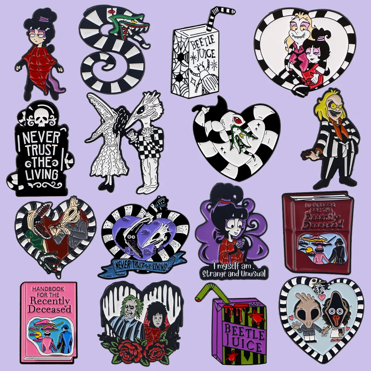 Spooky Fun Enamel Pins - Quirky Brooches for Clothing and Accessories