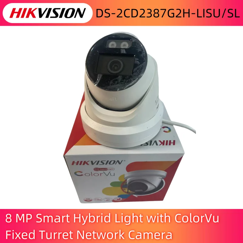 

Оригинальный Hikvision DS-2CD2387G2H-LISU/SL 8 MP умная гибридная фотокамера с фиксированной револьверной сетевой камерой ColorVu