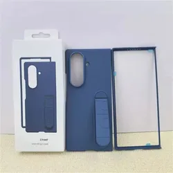 Enhanced Shockproof Foldable Phone Case with Sensory Stand for Galaxy Z Fold 7 (Blue)