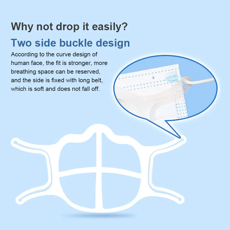 

Кронштейн для маски, силиконовый, полиэтиленовый ремешок с пряжкой для поддержки дыхания, помогающий маске, держатель для маски с внутренней подушкой, дышащий