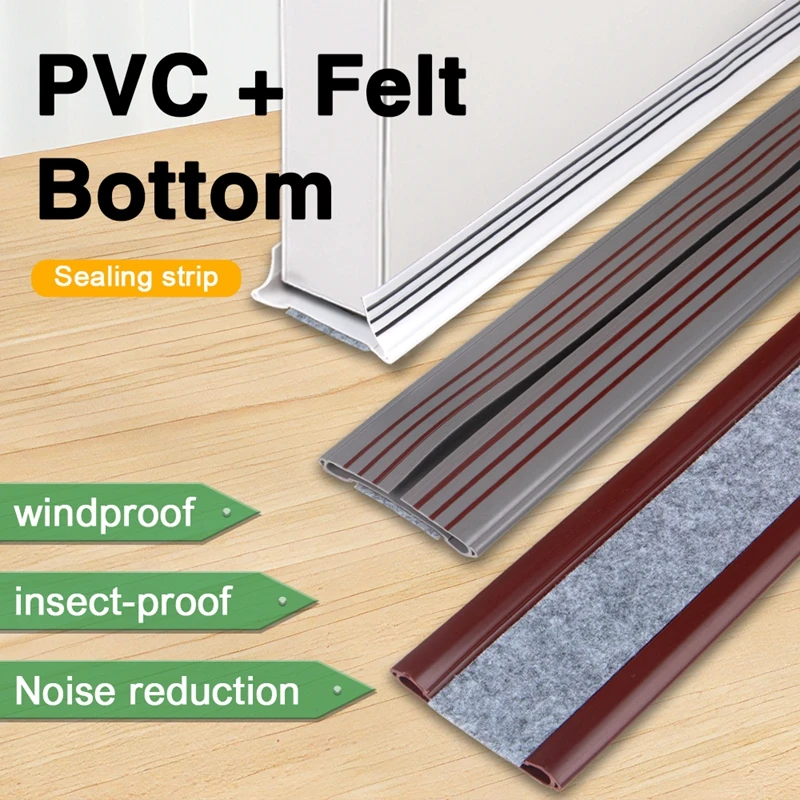 PVC 웨더스트립 아래 문짝 도장 스트립, 가정용 방음 방풍 방진 문짝, 바닥 도장 가드, 93*5cm
