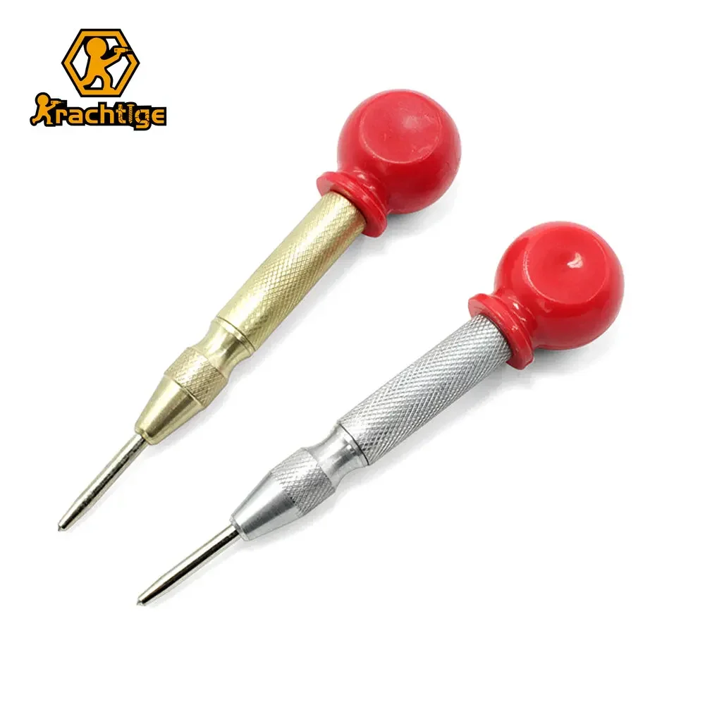 Krachtige Wood Press Dent Marker Woodwork Tool Drill Bit Automatic Center Pin Punch Spring Loaded Marking Starting Holes Tool 5 inch automatic center pin punch spring loaded marking starting holes tool wood press dent marker woodwork tool drill bit