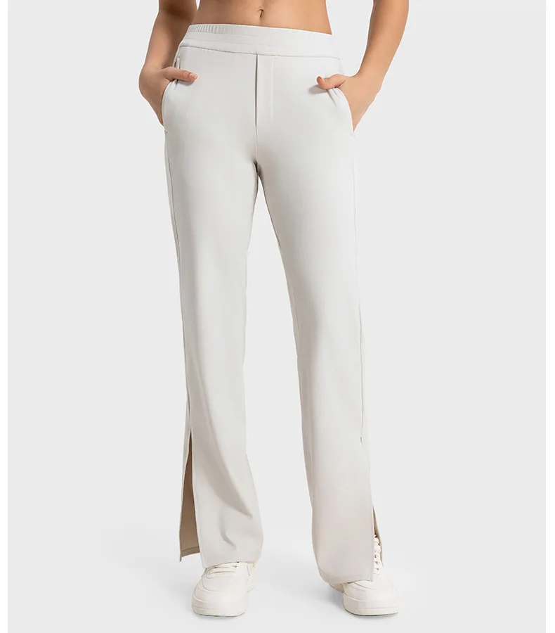 

New Double Six Drop Versatile Micro Rage Pants with Loose Open Hem to Show Leg Length Yoga Sports Casual Pants