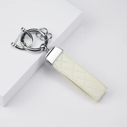 Luxury TPU Car Key Cover Case (White keychain 3)