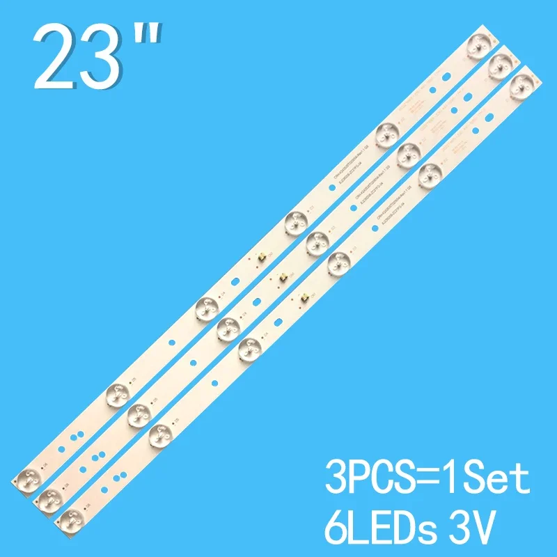 3PCS 440mm LED Backlight strip For Vios Vtv23615a XJ236D06-ZC21FG-04 303XJ236035 CRH-K243535T020654I-Rev1.1 742mm 3pcs kit led backlight srtip for crh k385c8003030030771e rev1 1 for 39ce1270 d1 zx39tf 39h80cnc