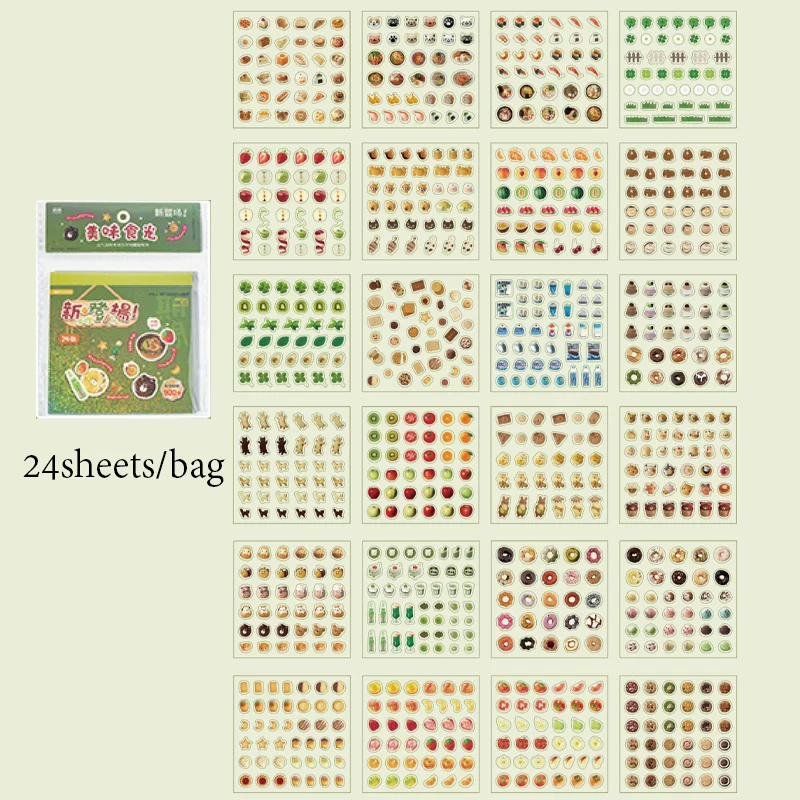 24 قطعة PET خمر النمط الياباني يموت قطع كتاب ملصقا...