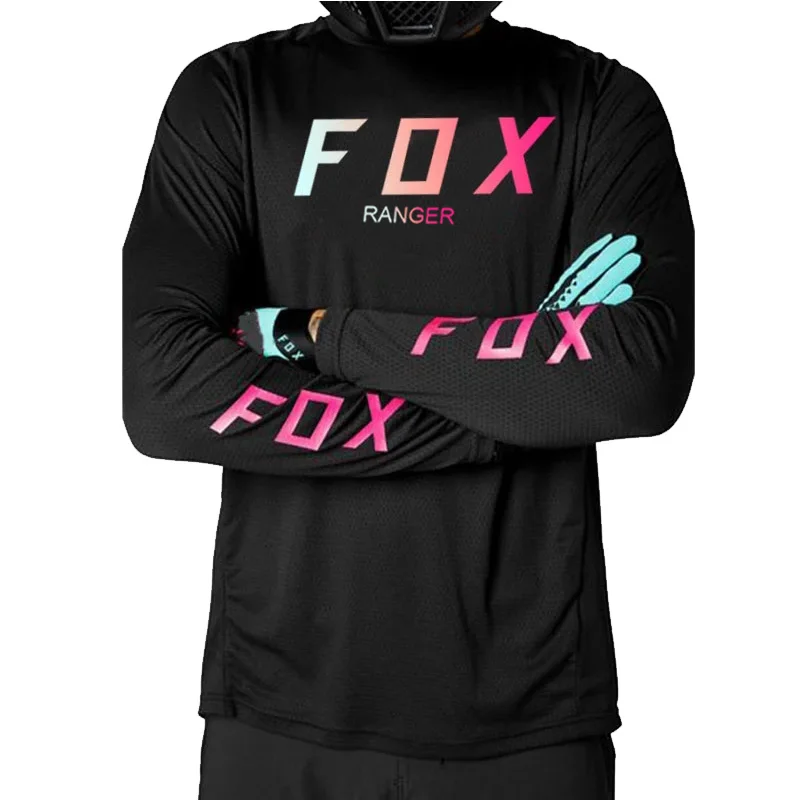

2024 Summer Men's Off road Bike Enduro Mtb Shirt Downhill T-shirt Camiseta Motocoss Mx Mountain Bike Clothing Ranger Fox Mtb