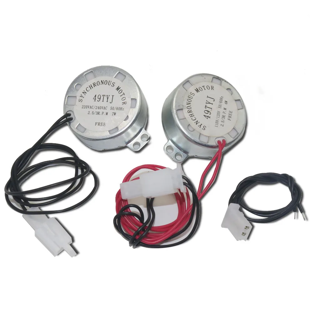 Synchronous motor TYJ49 Small Synchronous Motor 110V 220V AC 15-18RPM Shaft Rotation CCW 4W Gear Motor for Electric Fireplace mini gear motor