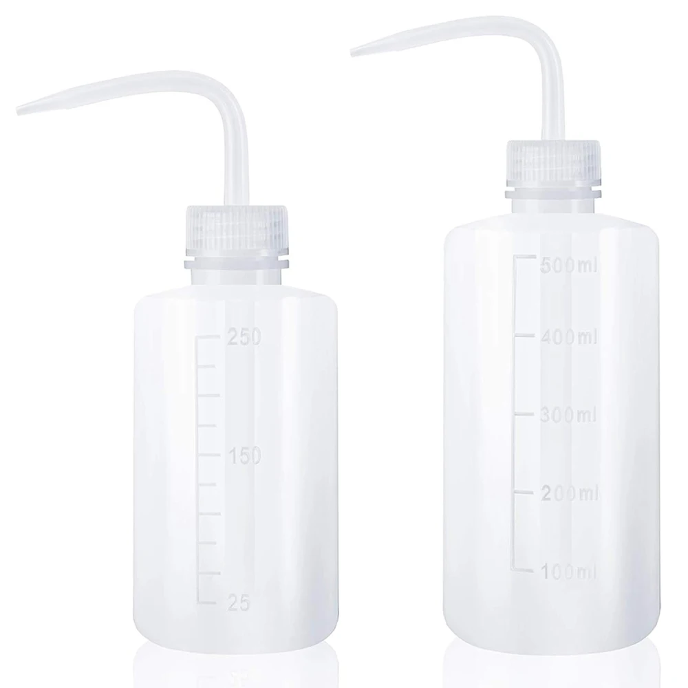 Irrigation Bottle 250/500ml Indoor Plant Watering Can Water Squirt Bottle Plastic Rinse for Eyelash Eye Wash Tattoo Lab