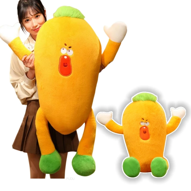 

Новая модель 70 см, забавная мультяшная кукла с растительным редисом, плюшевые игрушки, мягкие набивные растения, морковь, декоративный предмет