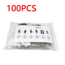Versatile Car Body Fastener Kit - 190 Piece Set of Bumper Clips and Retainer Rivets (100PCs)