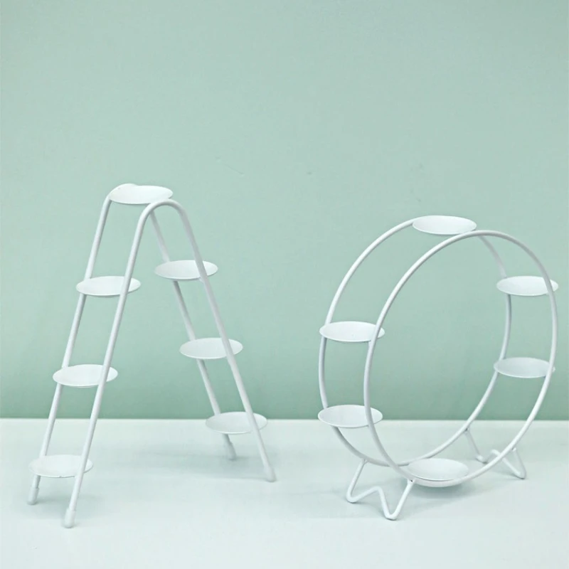 Wrought Iron Multi Layer Cake Display Stand for Birthday Parties
