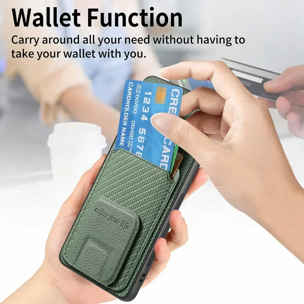 Luxury Leather Card Stand Back Cover for Huawei Honor Magic Series