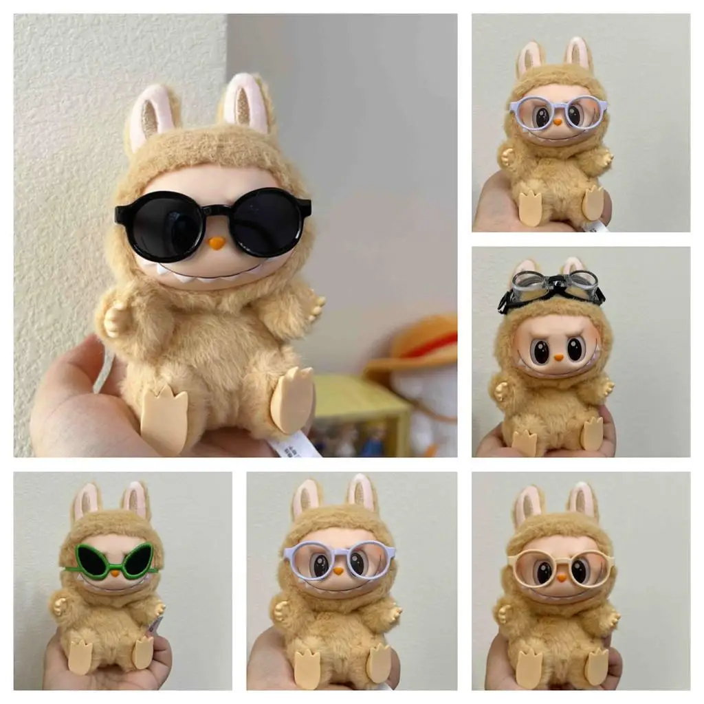 17cm Mini Plush Doll'S Clothes Outfit Accessories For Korea Kpop Exo Labubu Idol glasses sunglasses Clothing Gift 2