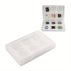 Compact 28 - in - 1 Game Cartridge Holder - Durable ABS Storage Box (White)