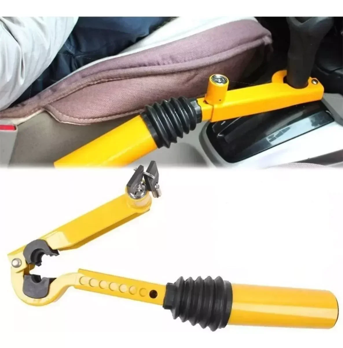 Handbrake to GearStick Lock Fits Manual and Automatic Cars Anti-Theft Device for Truck Van SUV gearstick lock