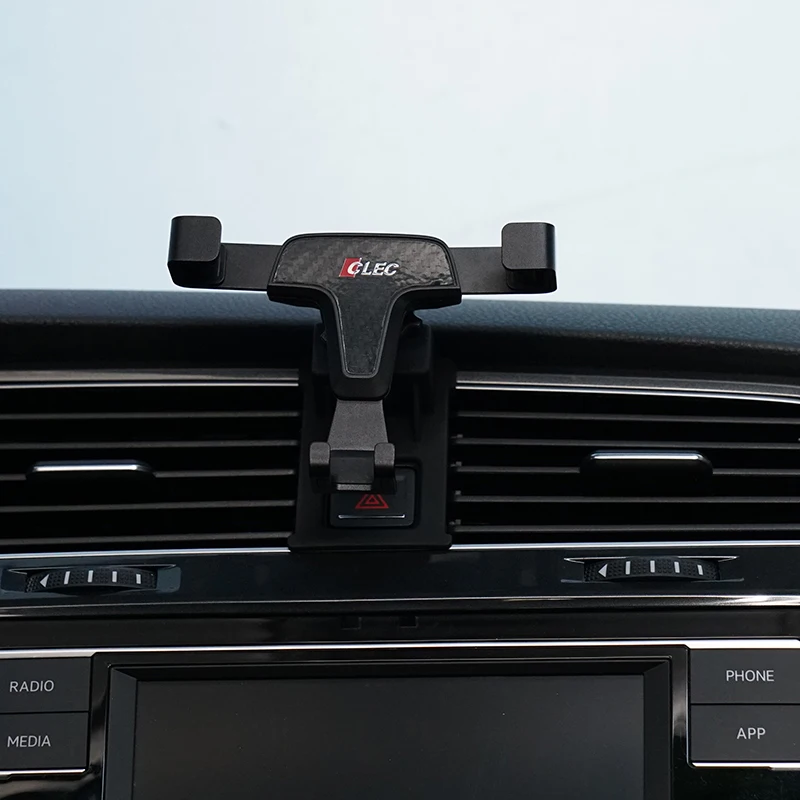크래비티 자동차 휴대폰 거치대, GPS 거치대, 에어 벤트 마운트 브래킷, 휴대폰 스탠드 클립, 폭스바겐 골프 7 MK7 2014-2019