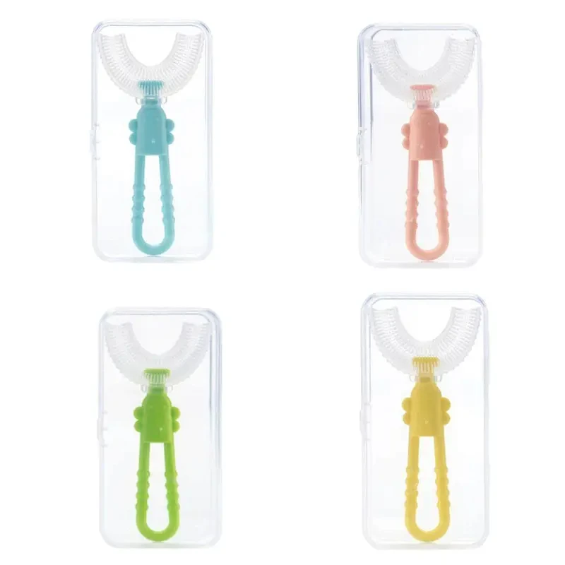 New Design Baby Tooth Brush Baby Silicone Training Toothbrush Safe Toddle Teether Chew Toys