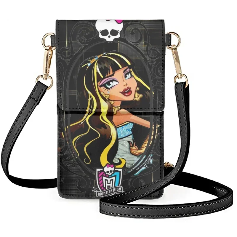 2023 New Monster High Anime Print Lanyard Neck Strap ID Card Pass Moblie Phone USB Badge Holder Porte Bus Bank Credit Case Cover