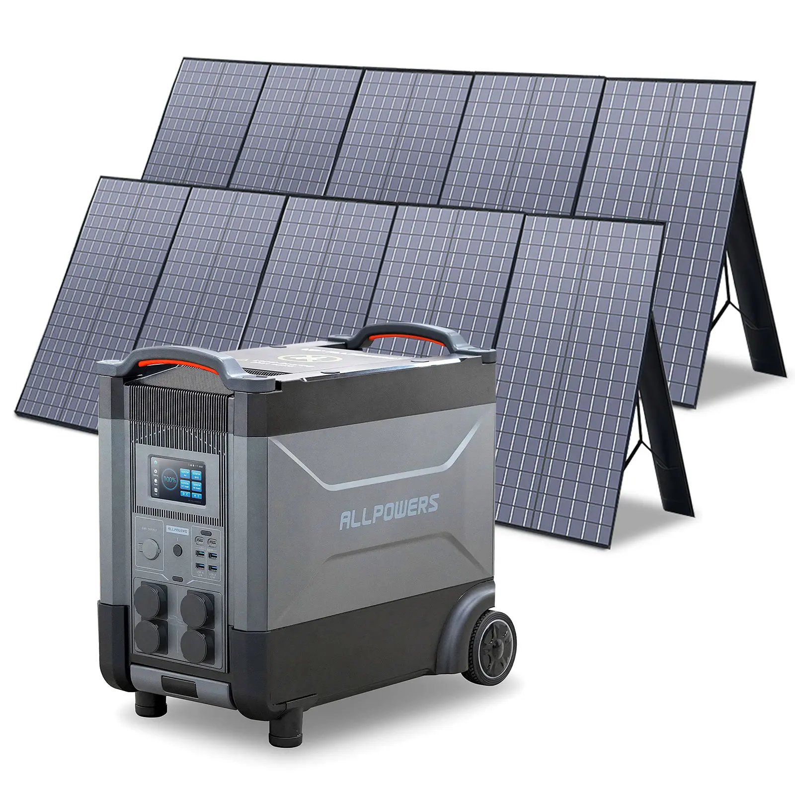 

ALLPOWERS R4000 Portable Home Battery 3600Wh LiFePO4 Expandable Battery 4000W Portable Powerstation With Solarpanel（Optional）