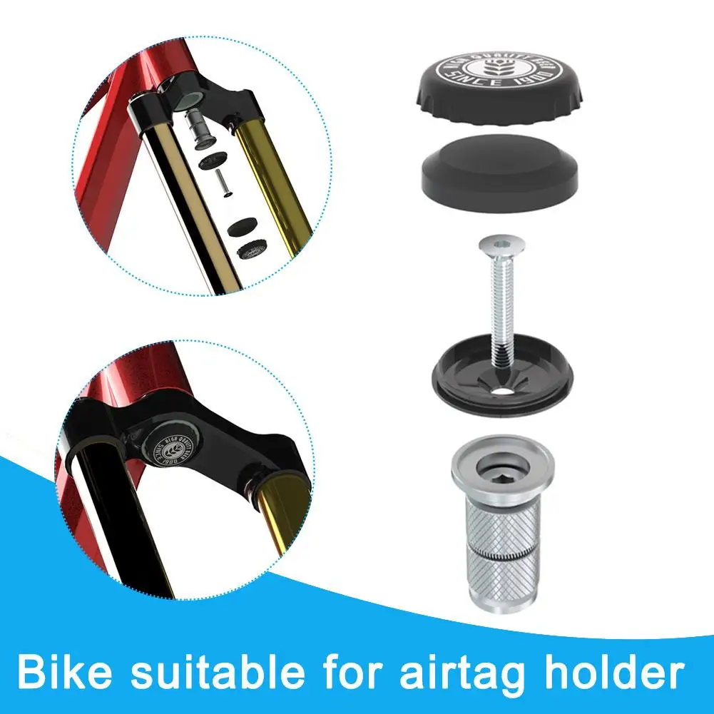 Fai Da Te Per Airtag Air Tag Bike Mount Bottle Cage Mount Bike Loss Prevention Stem Road Gps Holder Card Holder Portafogli Da Uomo Per Airtag