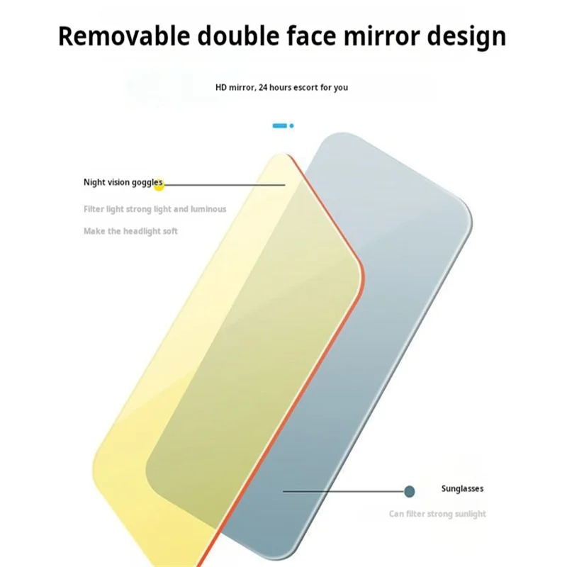 Car anti-dazzle visor day and night dual use driver goggles night vision anti-high beam artifact anti-glare mirror auto accessor