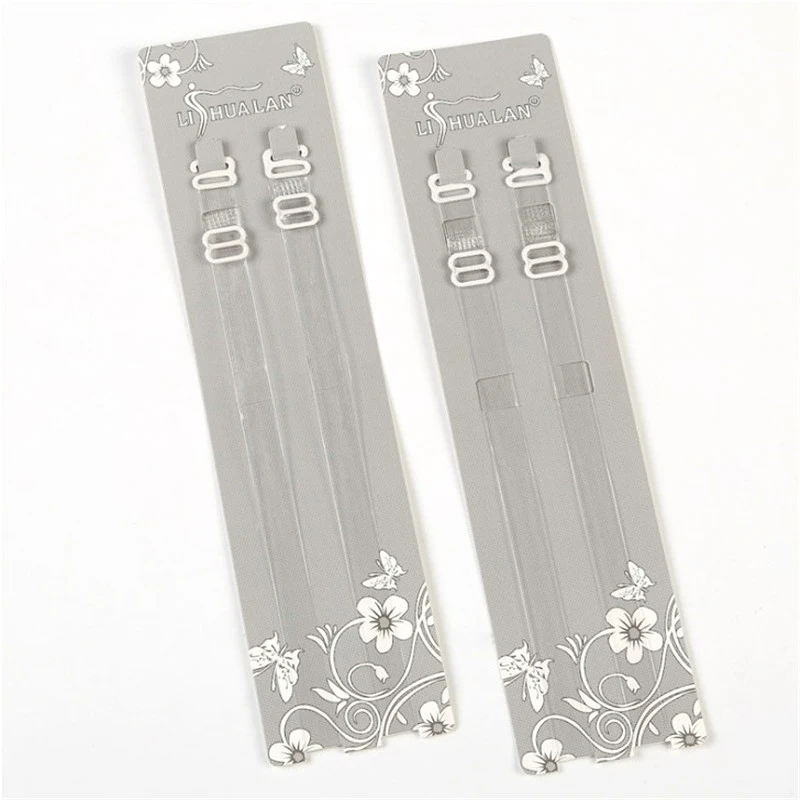 3 Pairs/set Clear TPU Bra Straps Transparent Invisible Detachable