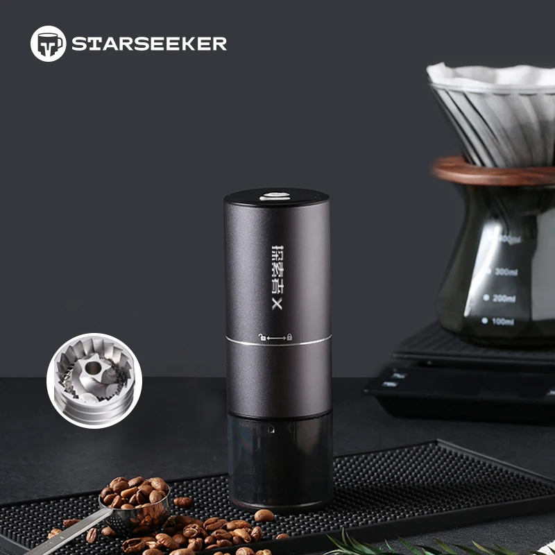 Starseeker X Electric Coffee Bean Grinder Automatic HomeTravel Portable