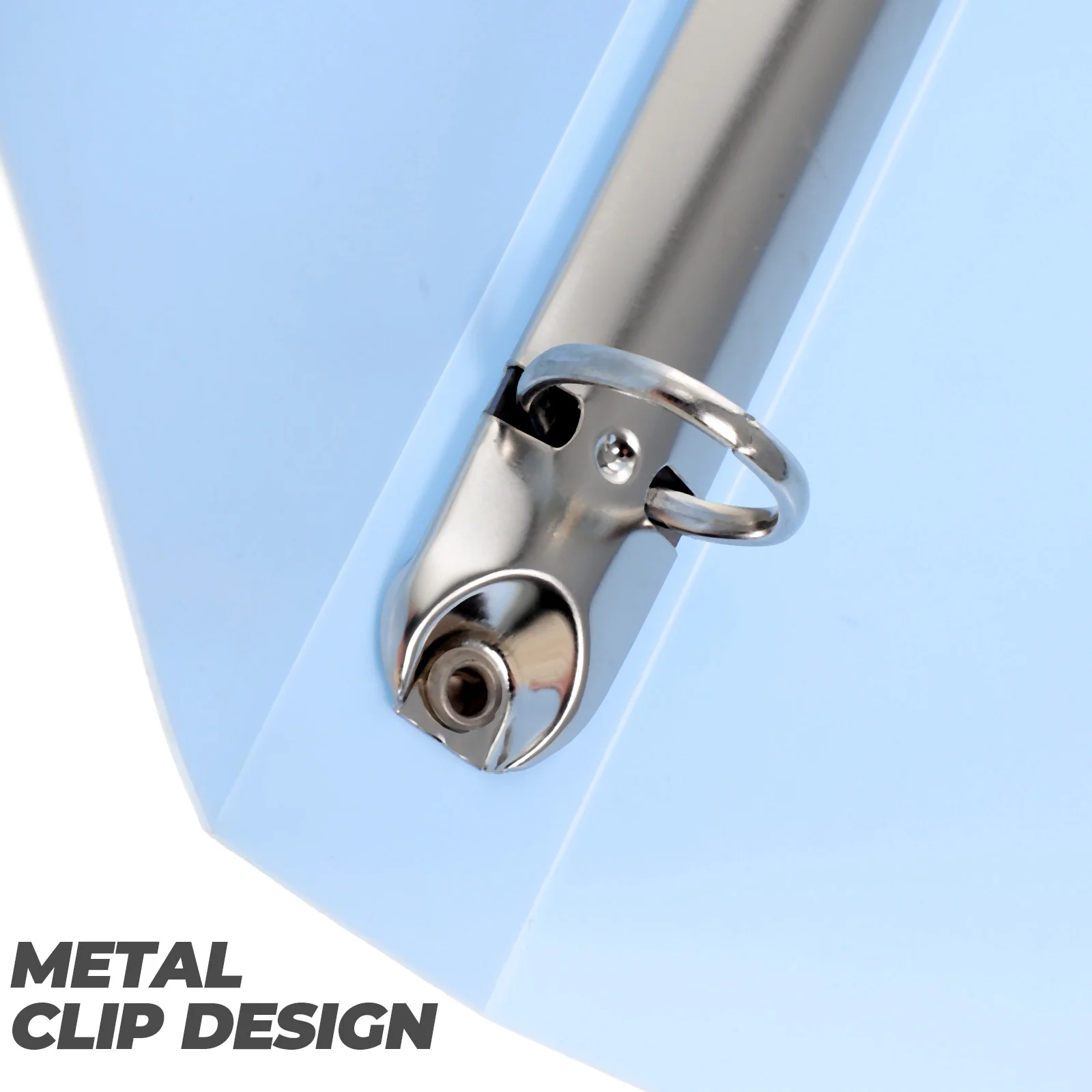 A4 4 홀 문서 폴더 사무실 파일 ganizer 링 바인더 음악 점수 보관 주머니 파일 액세서리 휴대용 금속