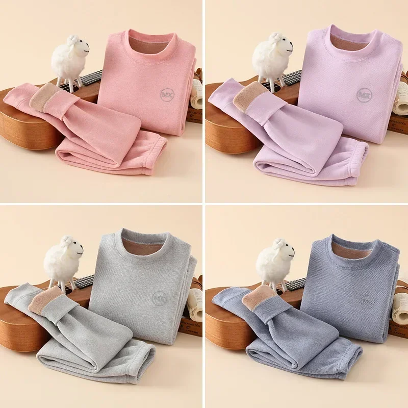 Thermal Underwear for Boys Fleece 37&deg;C Constant Temperature Two Pieces Children Winter Clothes Set Teenage Kids Long Johns children clothes children underwear suits