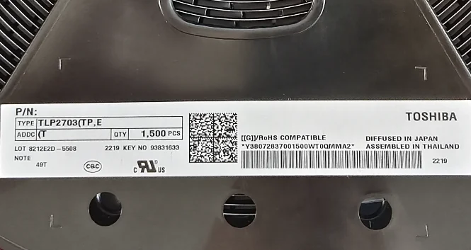

5PCS/LOT TLP2703 SOP-6 100K bit/s (TP,E OPTOISO 5KV DARLINGTON
