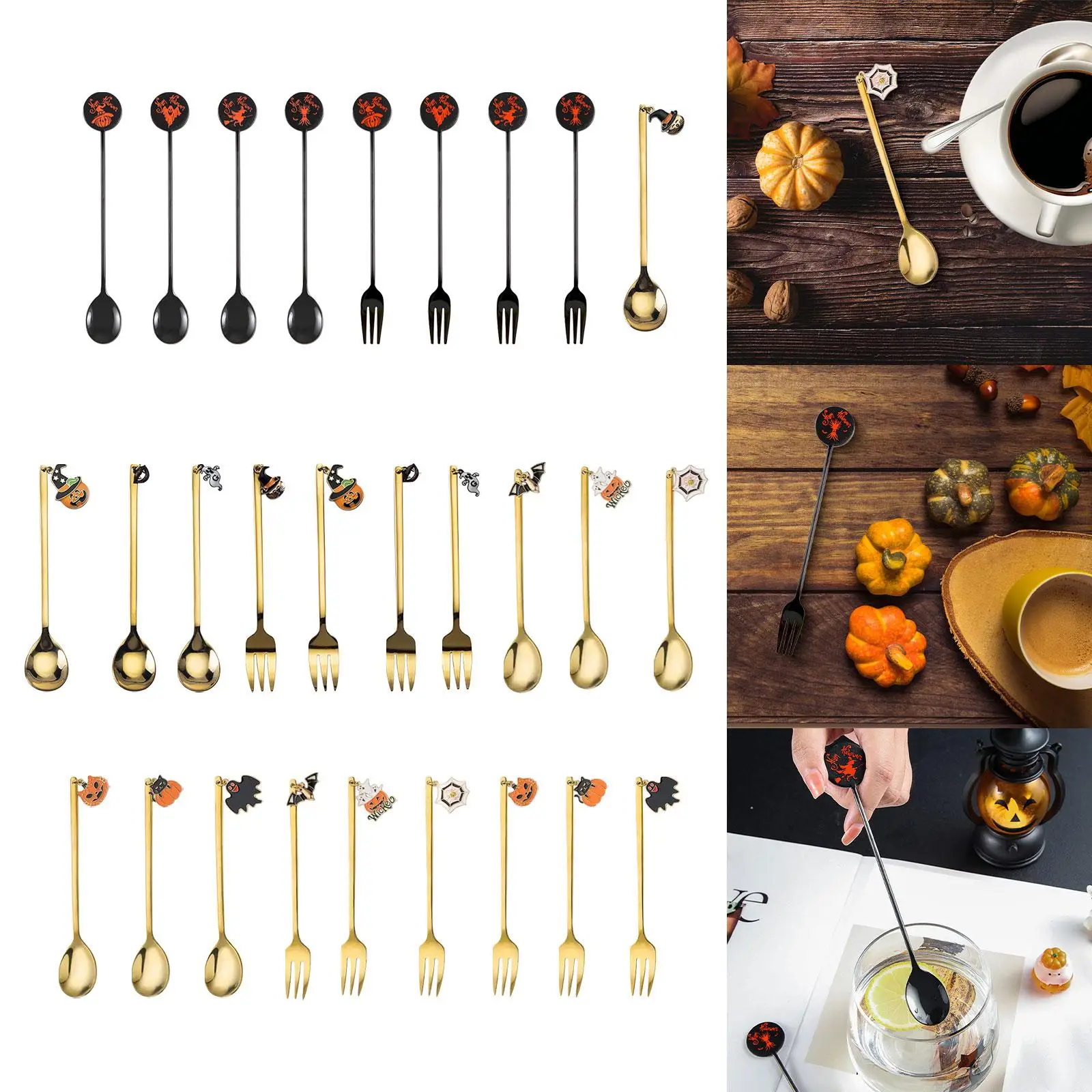 Single Cutlery Decoration Halloween Tableware for Tea Party Tea Cups