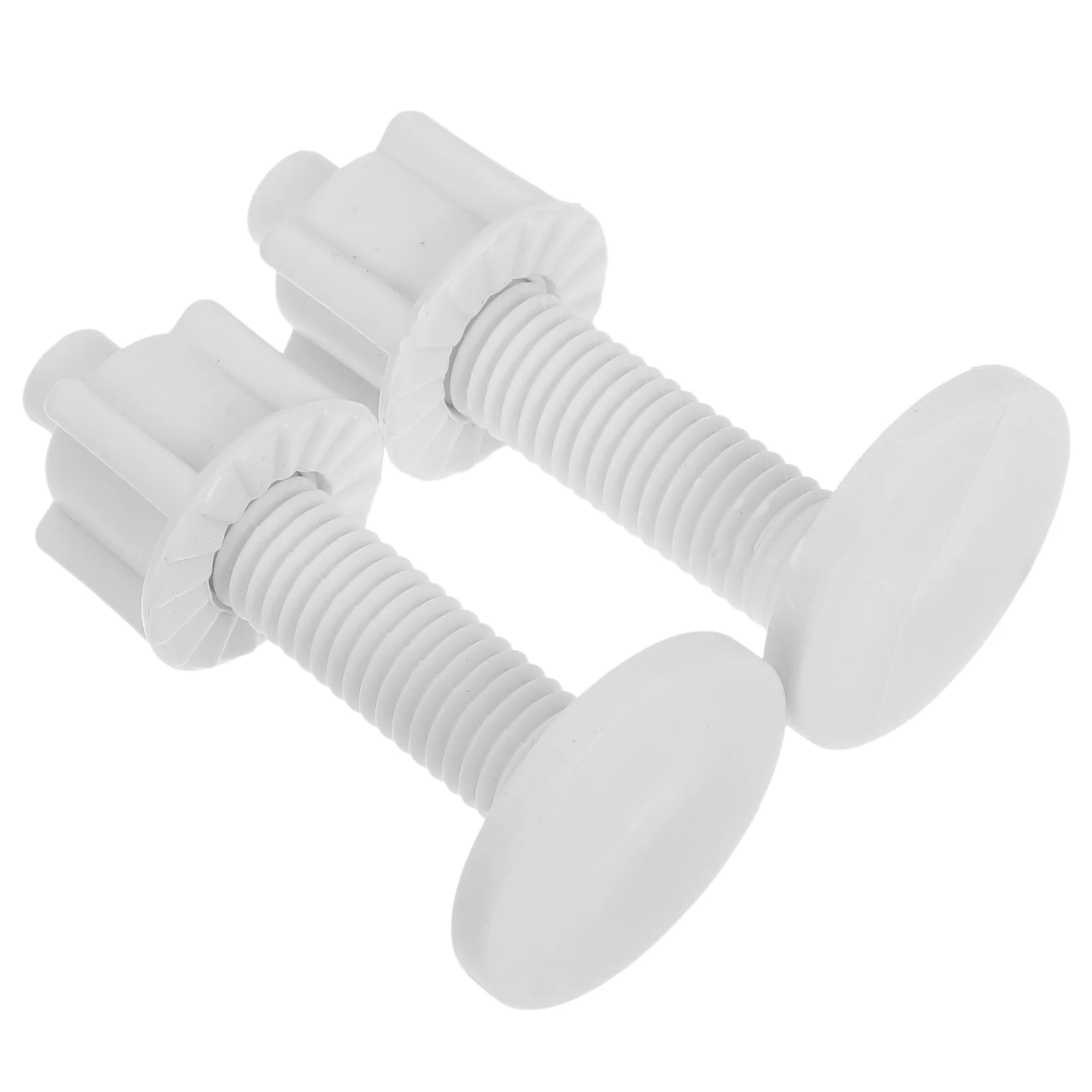 Toilet Seat Accessories 2 Pcs Nuts Toilet Expansion Screws Plastic and Bolt for Seat Installation Bolts
