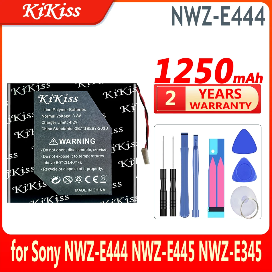 Batteria Kikiss 1250Mah Per Sony Nwz-E444 Nwz-E445 Nwz-E345 Nwz-Wh303 E373 E383 A864 A865 Lis1425Hnpc Srs-Btv5 Nwz-E344 Nwz-E443