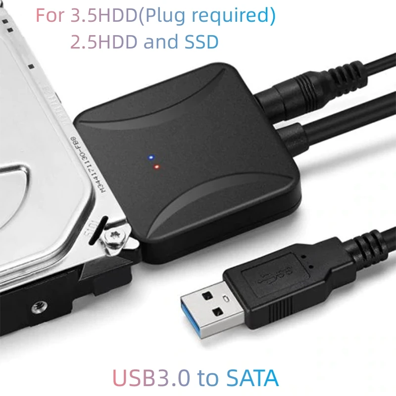 Usb 3.0 para Sata Cabo Sata para Adaptador Usb Converter Cabos Suporte 2.5 3.5 Polegada Externo Ssd Hdd Adaptador Disco Rígido Connectfit