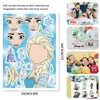 8/16Sheets Disney Frozen Puzzle Stickers Make a Face Create Your Own Elsa Olaf Anna Kids Toy Assemble Jigsaw Children Party Game 3