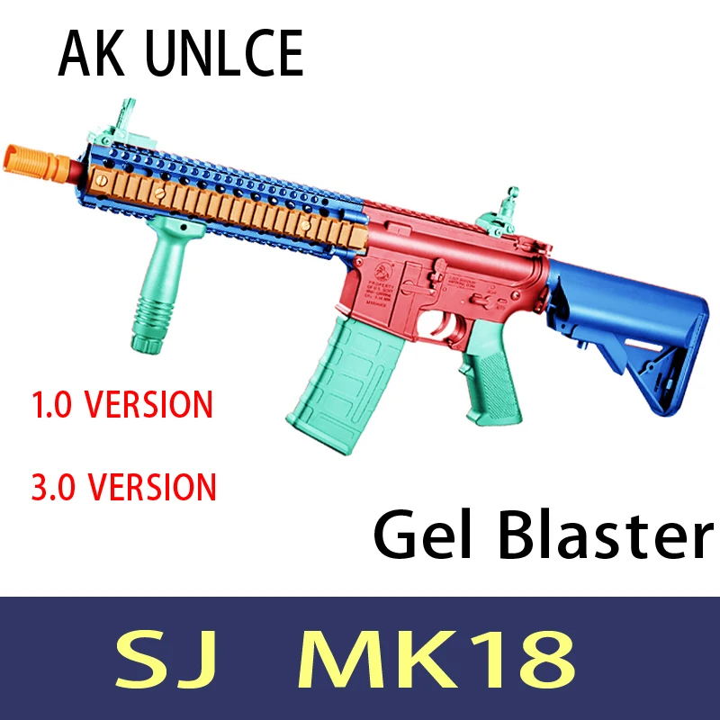 Ak Uncle Sj Mk18 V1 And V3  Gel Blaster Magazine Feeding Nylon Toys Gun Electric Continuous Launch Children's Gifts