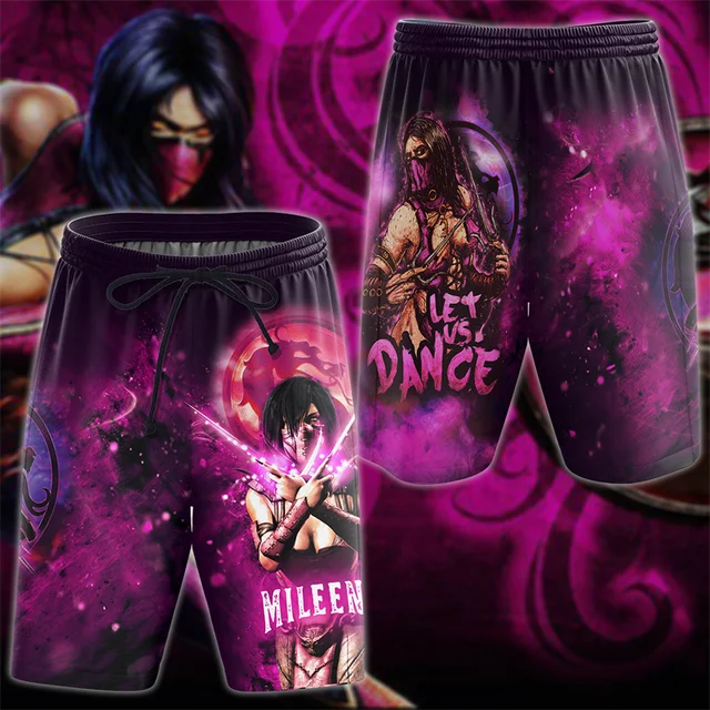 Game Mortal Kombat Graphic Board Shorts Men Summer 3D Printed Hawaiian Beach Shorts Hawaii Surf Short Swim Pants 3