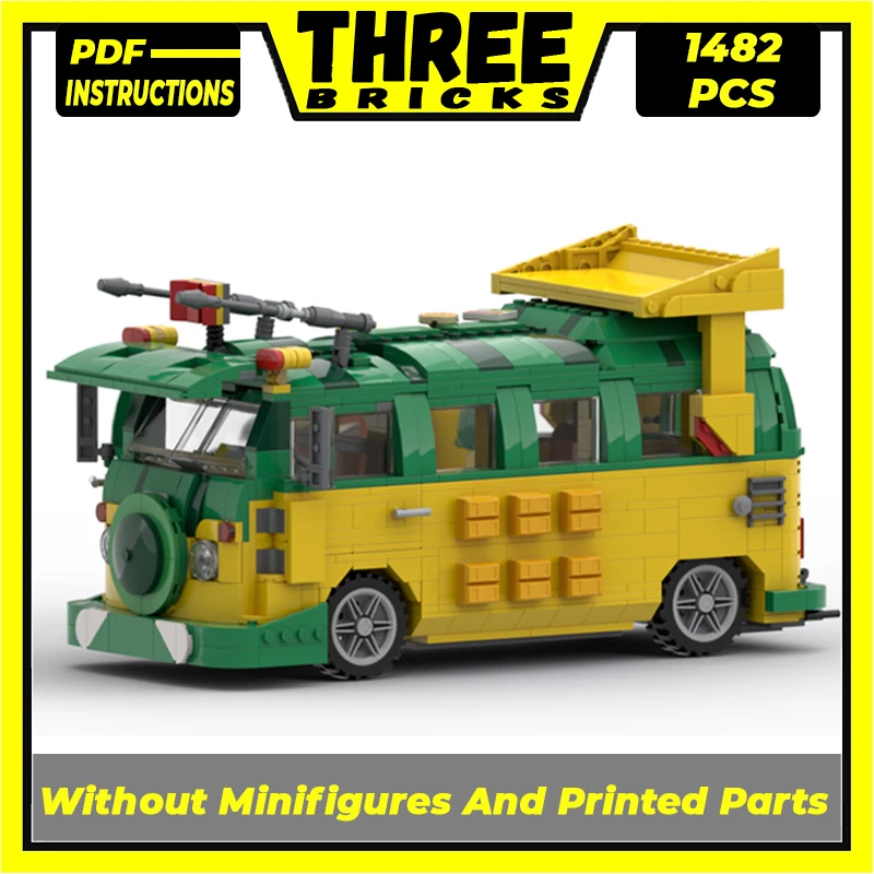 TechnicalMocBricksCarSeriesModelTravelPartyCarModularBuilding