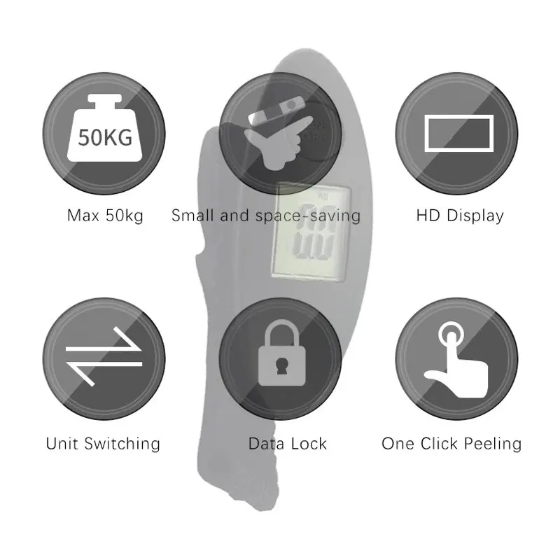 1PC Luggage Scale Electronic Portable Shuttle luggage scale luggage weight scale portable scale