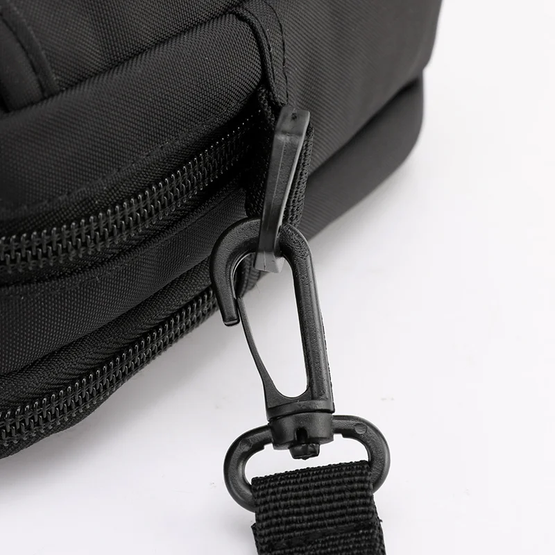Hüfttasche für Herren, lässig, Reise-Geldbörse, wasserdichter Gürtel, Reißverschluss, taktische Outdoor-Gürteltasche, Handytasche, Brusttasche – Detail 15