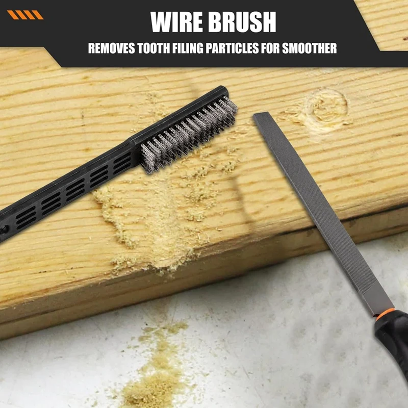 17-Piece Metal File Set, Upgraded Half-Wheeler, Angle, Round, Flat And Needle Files For Plastic And Wood Projects