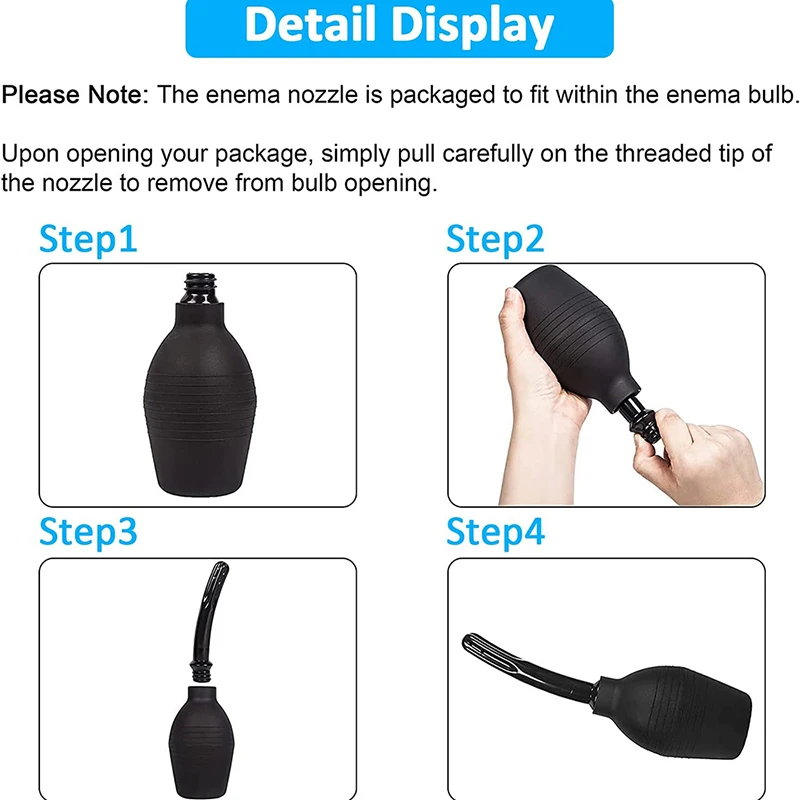 Portable Bidet Small Capacity 89ml Cleaner Rectal Enemator Enema Syringe Stream Douche Enema Colon Cleaning Bidet Accessories 6