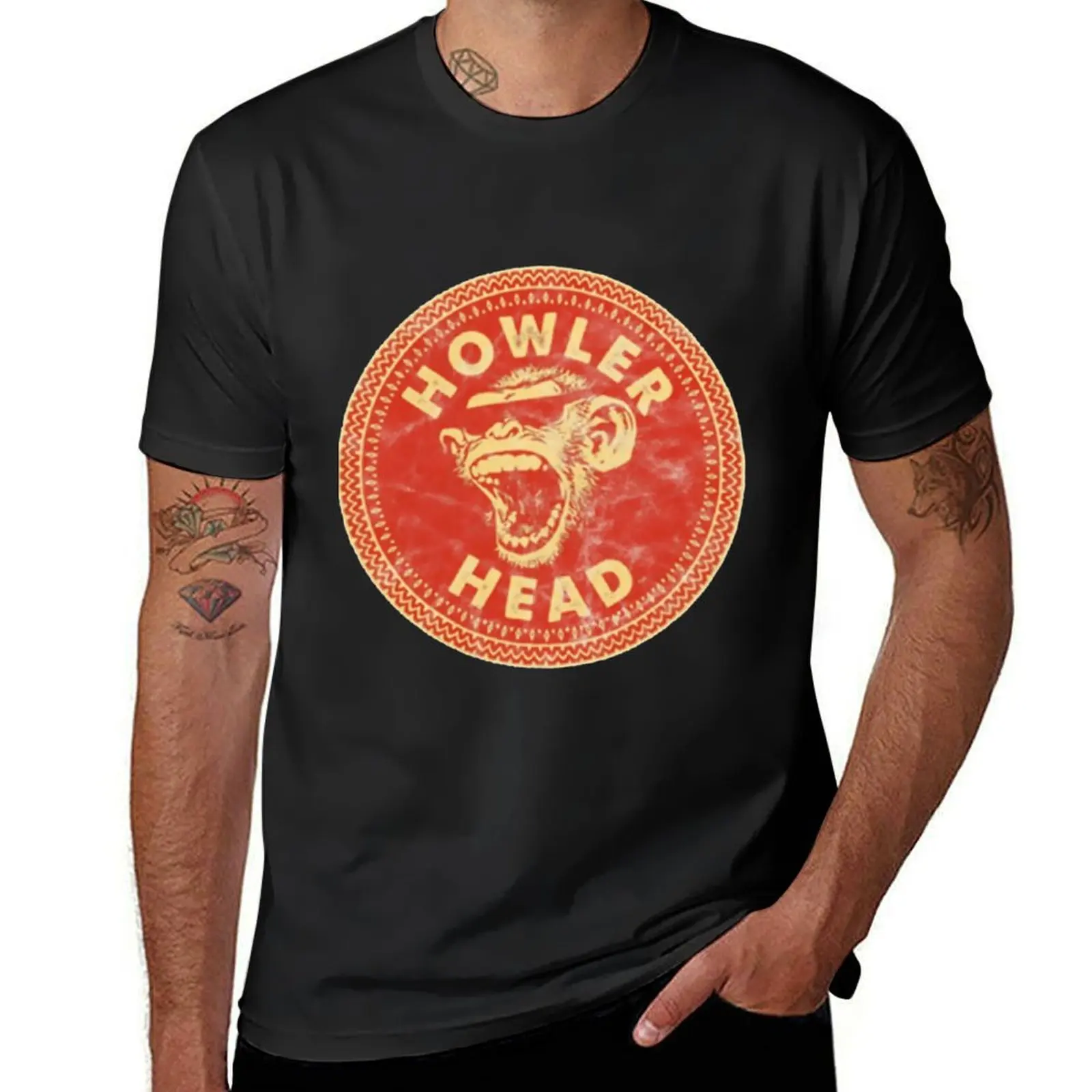 Howler Head Whiskey. T-Shirt boys whites summer tops quick-drying shirts graphic tees oversized t shirts for men