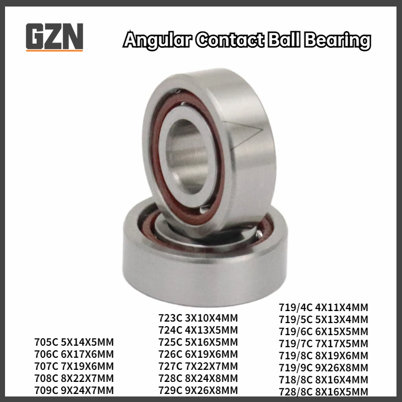 Miniatura Contato Angular Bola Emparelhamento Combinação 705 5x14x5 706 707 708 8x22x7 709 c ac db df dt p5 Abec5 1pc