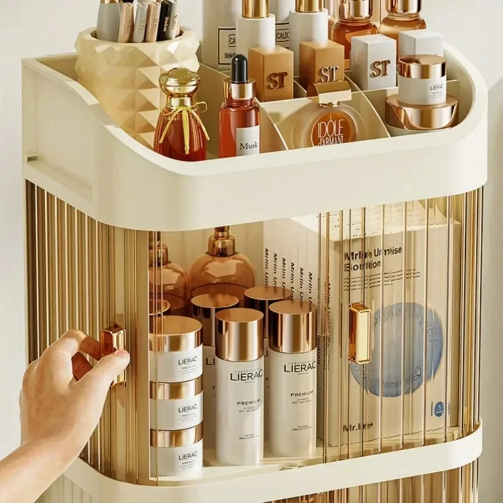 Makeup Storage Box Dust-proof Cosmetic Organizer Jewelry Nail Polish Makeup Container Desktop Makeup Organizer Box 4