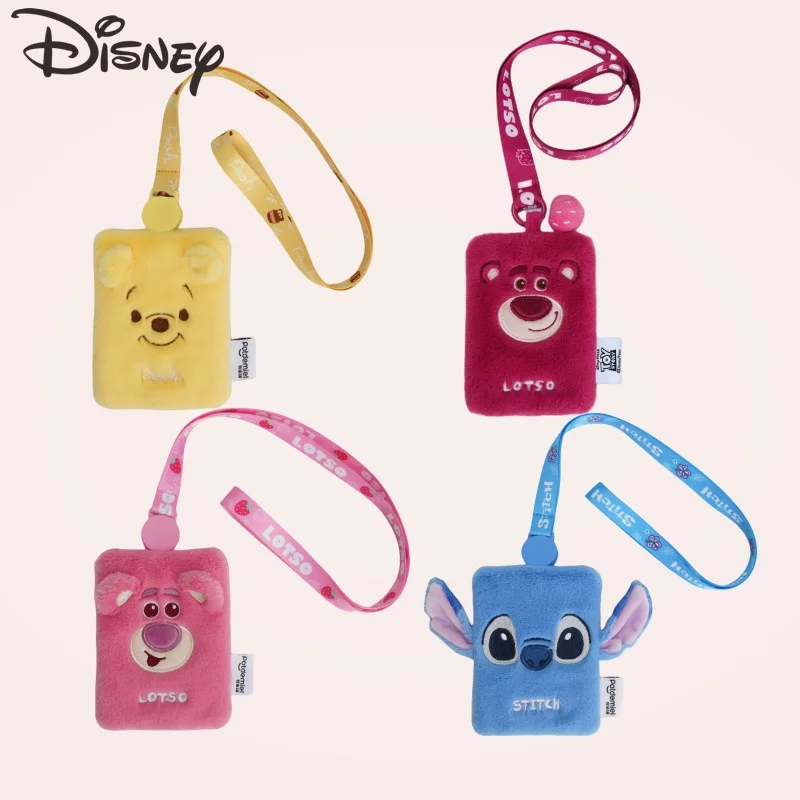 Kawaii Disney Stitch Peluche Card Bag Porta Carte D'Identità Cartoon New Bus Subway Work Card Studente Pasto Card Id Card Card Badge