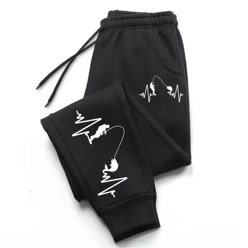 Men's Casual Sports Trousers Fishing Man Printed Jogger Pants High Quality All Season Male Home Outdoor Sweatpants Comfortable