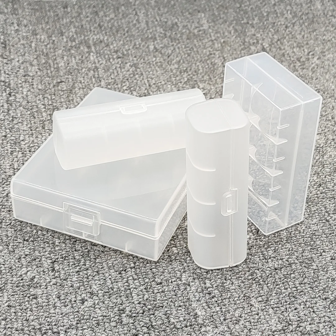 Battery Box 21700 Storage Box 21700 Hard Box Bracket Rechargeable Battery Power Bank Transparent Plastic Cover