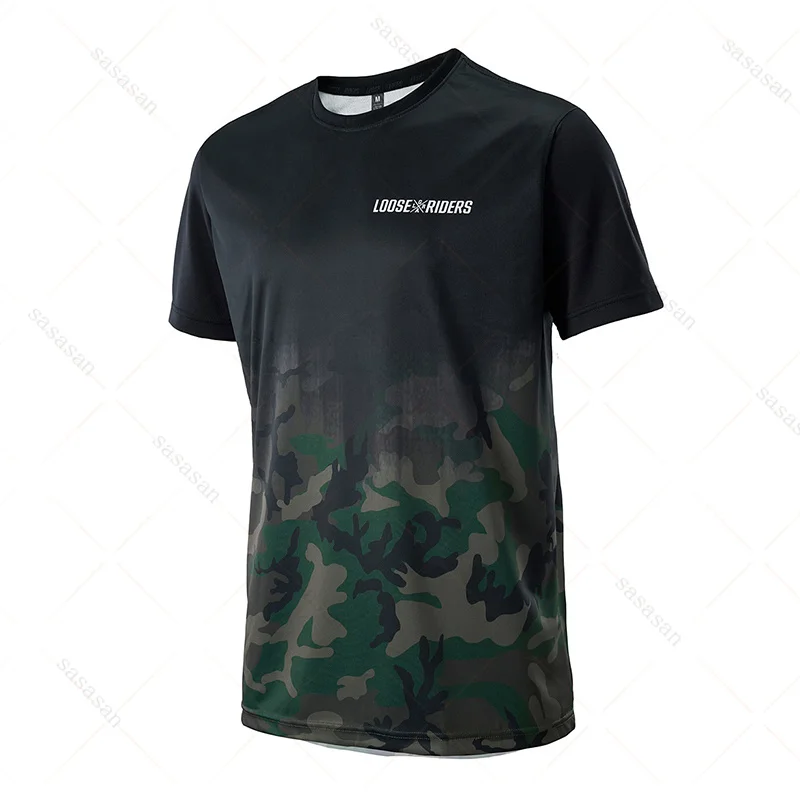 2023 Loose Rider Downhill MTB Jersey Enduro Motorcycle Jersey DH Motocross MX Jersey BMX Breathable Short Sleeve Shirt